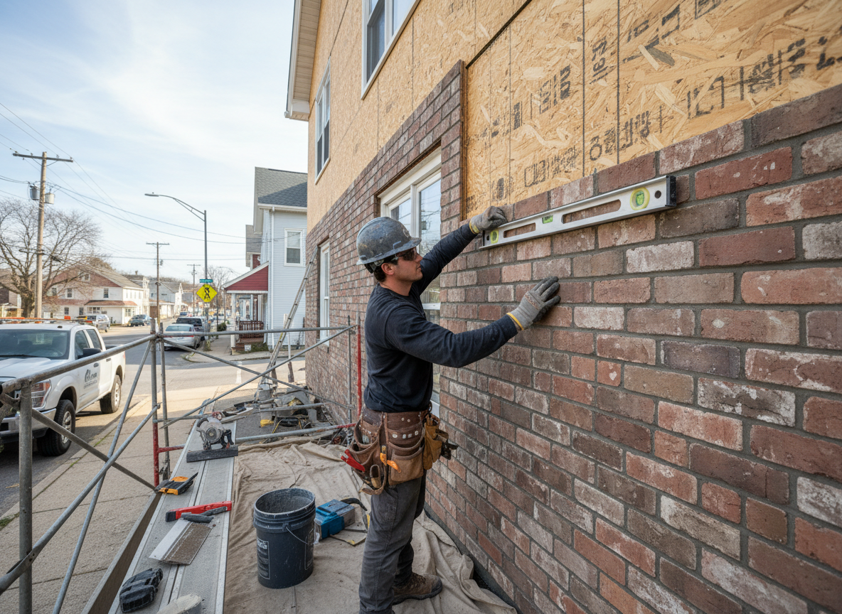 fake brick siding in Union
