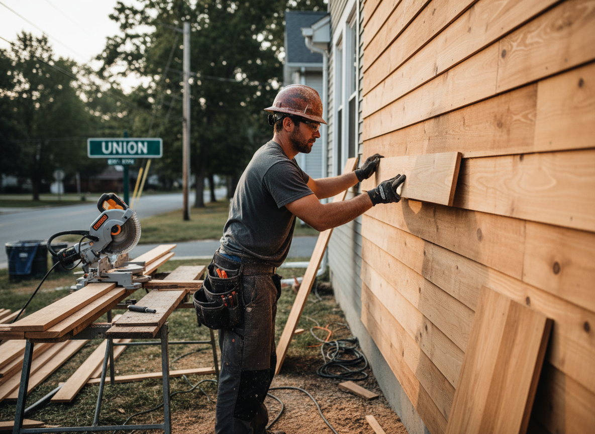 wood siding in Union